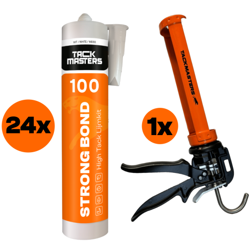24x Strong Bond High Tack kit wit + gratis kitpistool