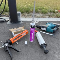 Chemisch anker bevestigen benodigdheden