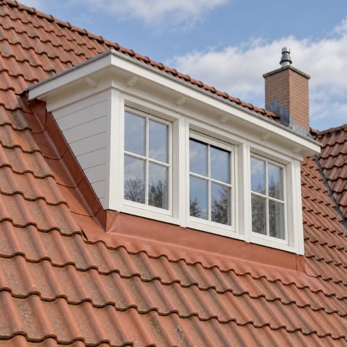 Loodvervanger rood dakkapel