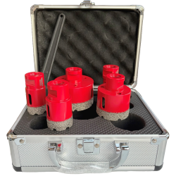 Tegelboren set diamant