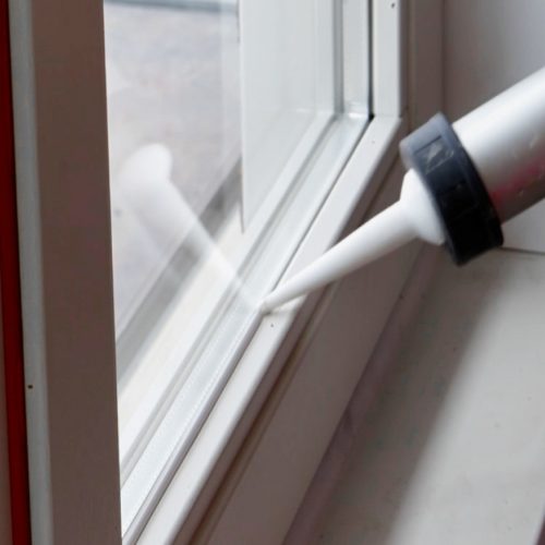 Glas kit aanbrengen