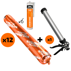 12x Unibond Polymeerkit wit worst + kitpistool