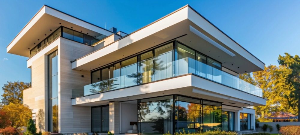 Gevel van HPL op woning lijmen