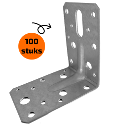 Hoekankers 90x90 met ril 100 stuks