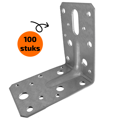 Hoekankers 90x90 met ril 100 stuks