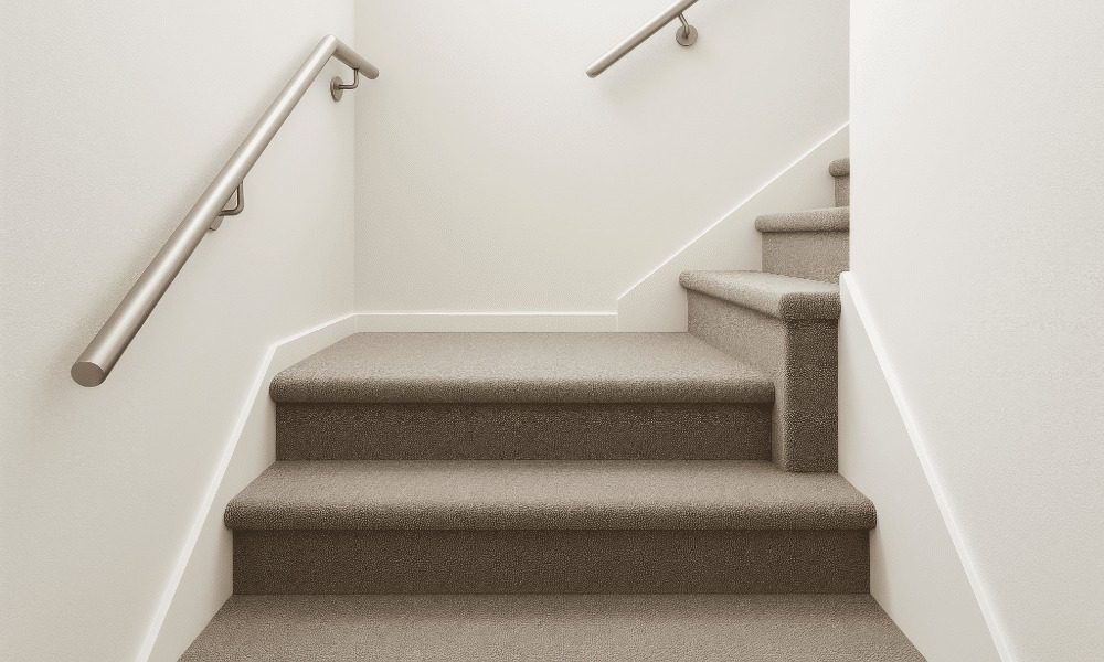Tapijt lijmen op de trap