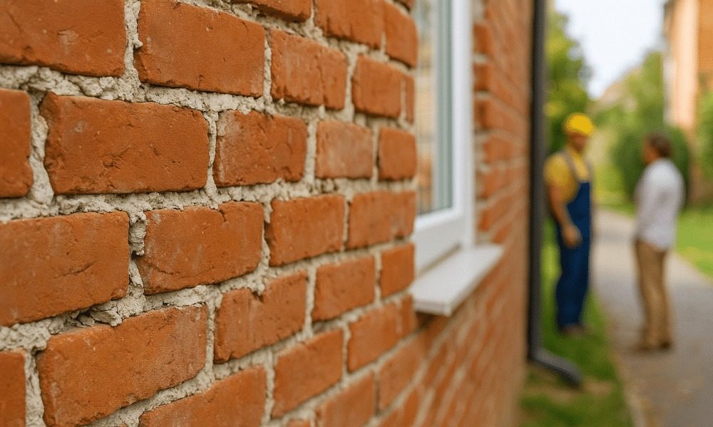 Voegen repareren buitenmuur
