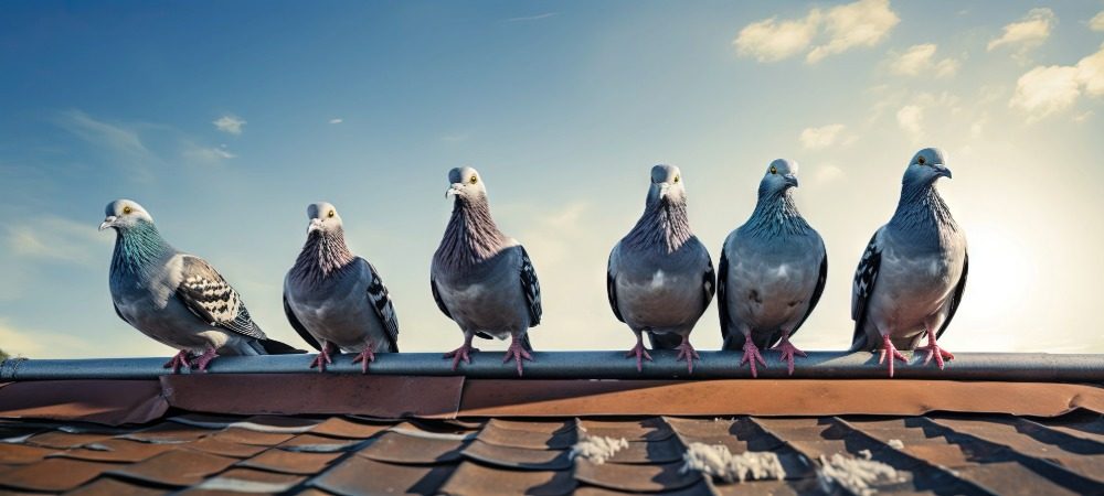 Vogels weren dakgoot door overlast