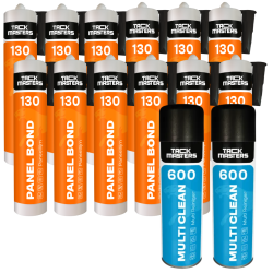 Trespa kit voor 24 m2 lijmen