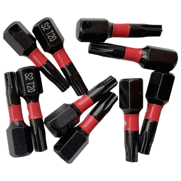 Torx slagschroefbits 10 stuks