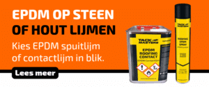 EPDM lijmen op steen of hout