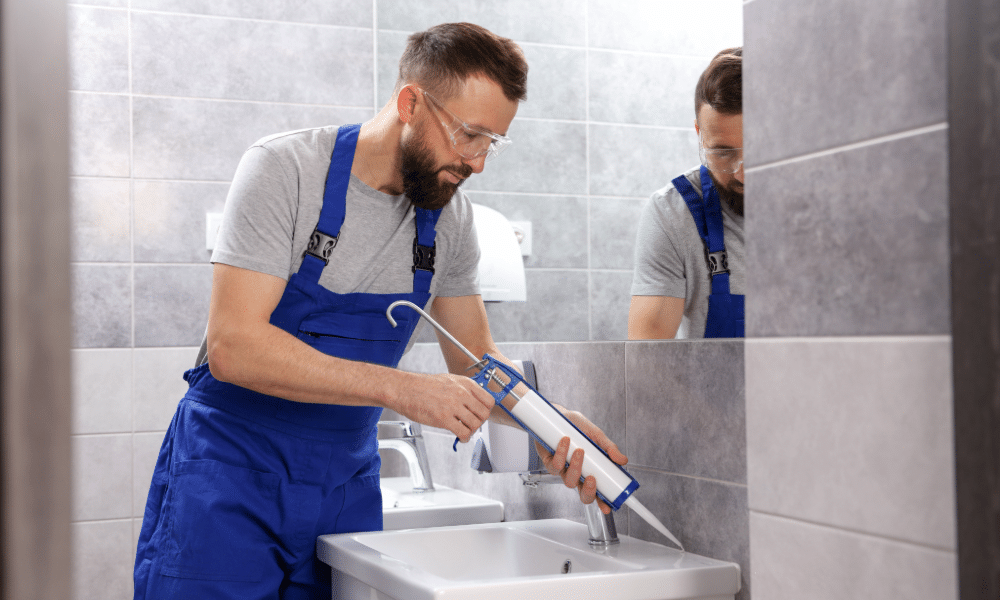 Badkamer opnieuw kitten