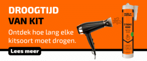 Hoe lang moet kit drogen