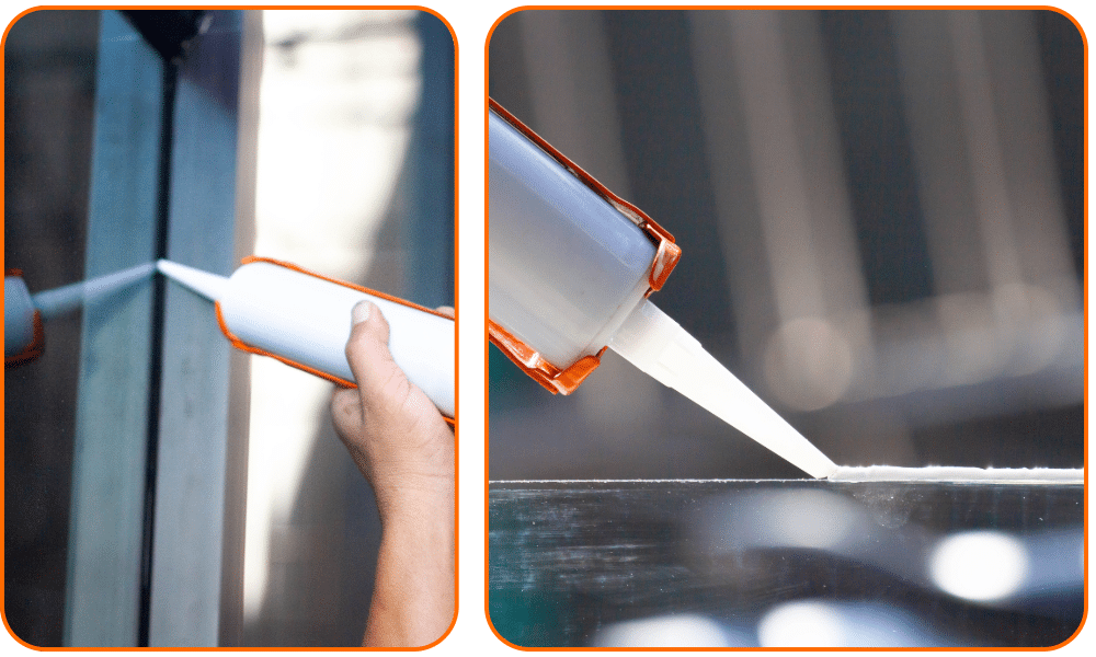 Ramen binnen en buiten afkitten