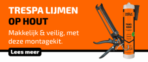 Trespa lijmen op hout met montagekit