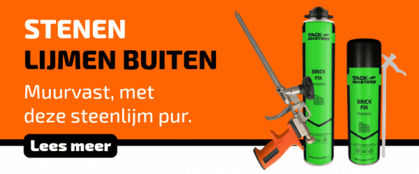 Baksteen en stenen lijmen buiten