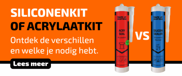 Siliconenkit of acrylaatkit verschil