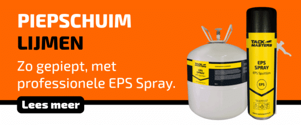 Piepschuim lijmen met EPS Spray