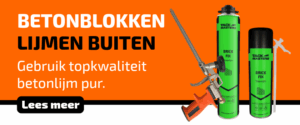 Betonblokken lijmen buiten met betonlijm