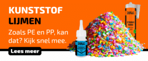 Hard kunststof lijmen zoals PE en PP
