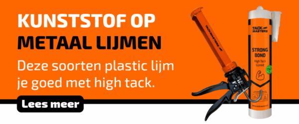 Kunststof zoals plastic op metaal lijmen