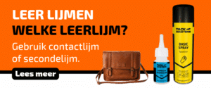 Leer lijmen op leer