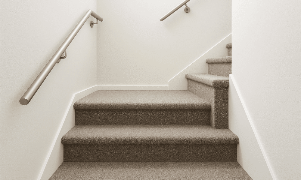 Lijm voor vloerbedekking op trap