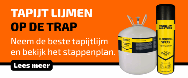 Tapijtlijm trap lijmen
