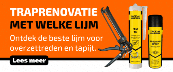 Welke lijm voor traprenovatie trapbekleding