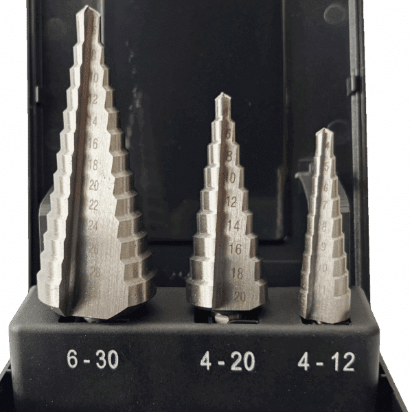 Stappenboren cassette 3-delig - Afbeelding 2