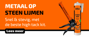 Metaal op steen lijmen