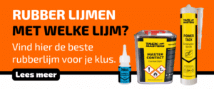 Rubber lijmen met rubberlijm