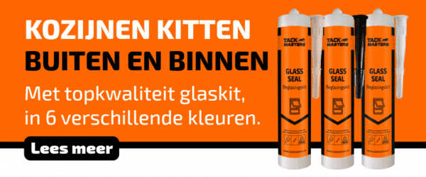 Kunststof kozijnen kitten buiten en binnen