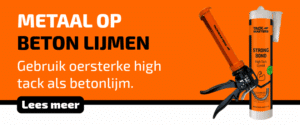 Metaal op beton lijmen