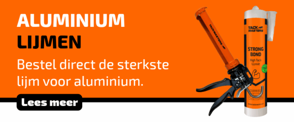 Aluminium lijmen met kit