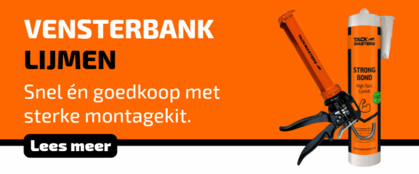 Vensterbank lijmen montagekit