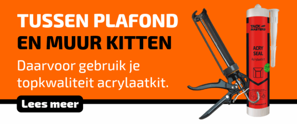 Overgang tussen muur plafond kitten