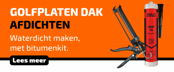 Golfplaten dak waterdicht maken
