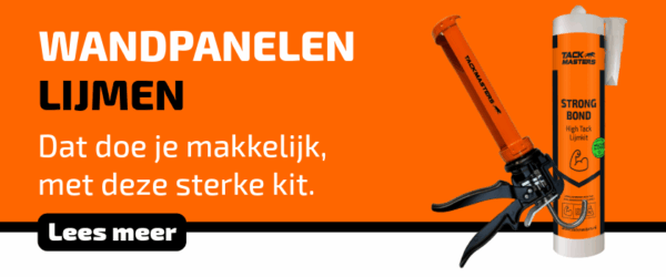 Wandpanelen lijmen met kit of schroeven