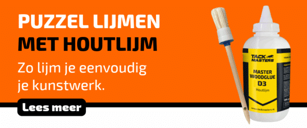 Puzzel lijmen met houtlijm