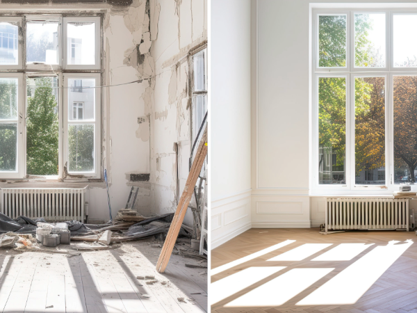 Overschilderbare kit voor renovatie