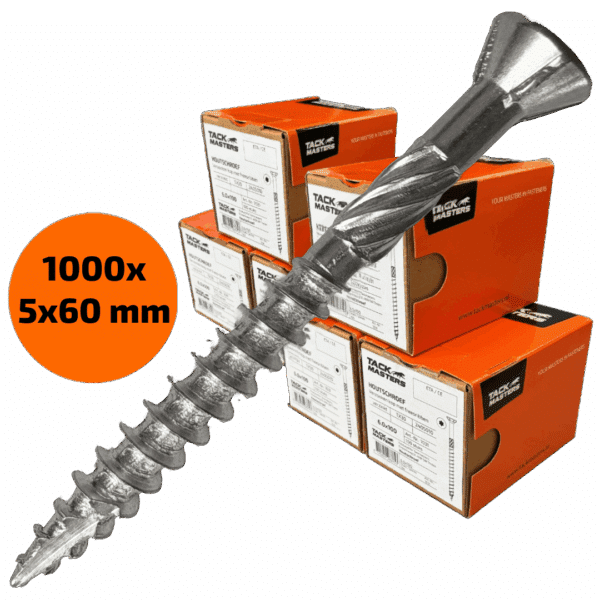 Terrasschroeven 5x60 1000 stuks