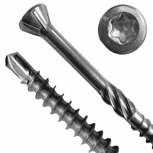 Glaslatschroeven RVS 3,2 x 60 mm - Afbeelding 2