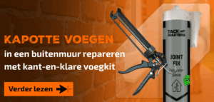 Voegen repareren buitenmuur