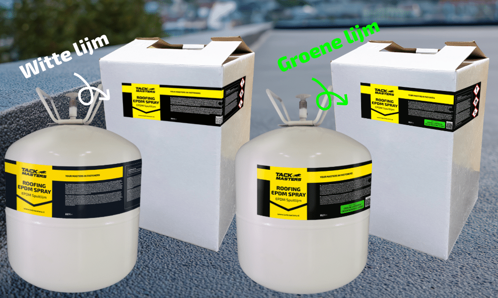 EPDM lijm drukvat wit of groen